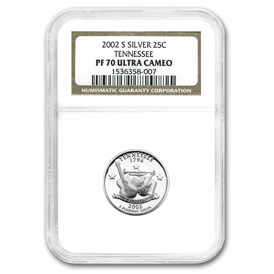 2002-S Silver Tennessee State Quarter PF-70 UCAM NGC